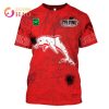 NRL Dolphins Custom Name Number I’m Fine In Halloween T-Shirt