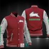 NRL South Sydney Rabbitohs Red Gray Baseball Jacket