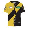 AFL Richmond Tigers Custom Name Number 2023 Mix Guernsey V2 T-Shirt