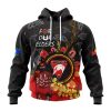 AFL Sydney Swans Custom Name Number Special Edition NAIDOC Pullover Hoodie