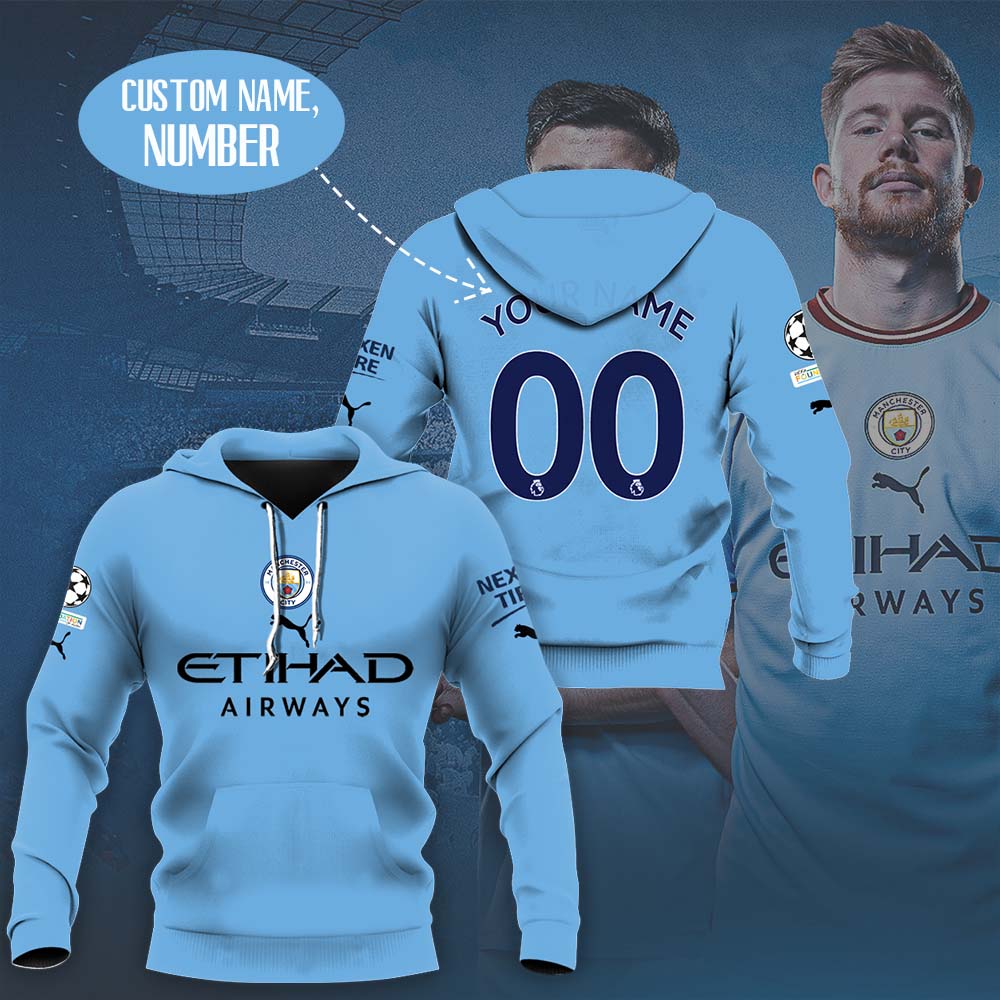 Icon Sports Men's Manchester City F.c. Adult Pullover Hoodie Manchester