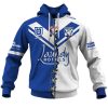 NRL Canterbury-Bankstown Bulldogs Custom Name Number 2023 Mix Jersey V2 Zip Up Hoodie