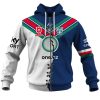 NRL New Zealand Warriors Custom Name Number 2023 Mix Jersey V2 Zip Up Hoodie