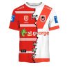 NRL St. George Illawarra Dragons Custom Name Number 2023 Mix Jersey V2 T-Shirt