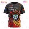 NRL New Zealand Warriors Custom Name Number Special Edition NAIDOC T-Shirt