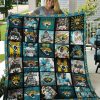 NFL Jacksonville Jaguars Legends Teal Quilt Blanket