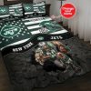 NFL New York Jets Custom Name Mascot Bedding Set
