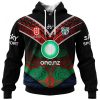 NRL New Zealand Warriors Custom Name Number 2023 Indigenous Jersey Zip Up Hoodie