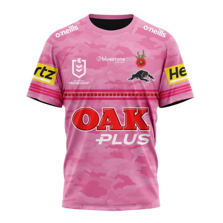 NRL Penrith Panthers Custom Name Number 2023 ANZAC Day Jersey TShirt