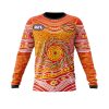 AFL Gold Coast Suns Custom Name Number Indigenous Mascot Sweatshirt