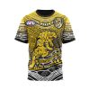 AFL Richmond Tigers Custom Name Number Indigenous Mascot T-Shirt