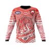 AFL Sydney Swans Custom Name Number Indigenous Mascot Sweatshirt