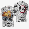 DEMON SLAYER Zenitsu Agatsuma Anime Mix Manga T-Shirt