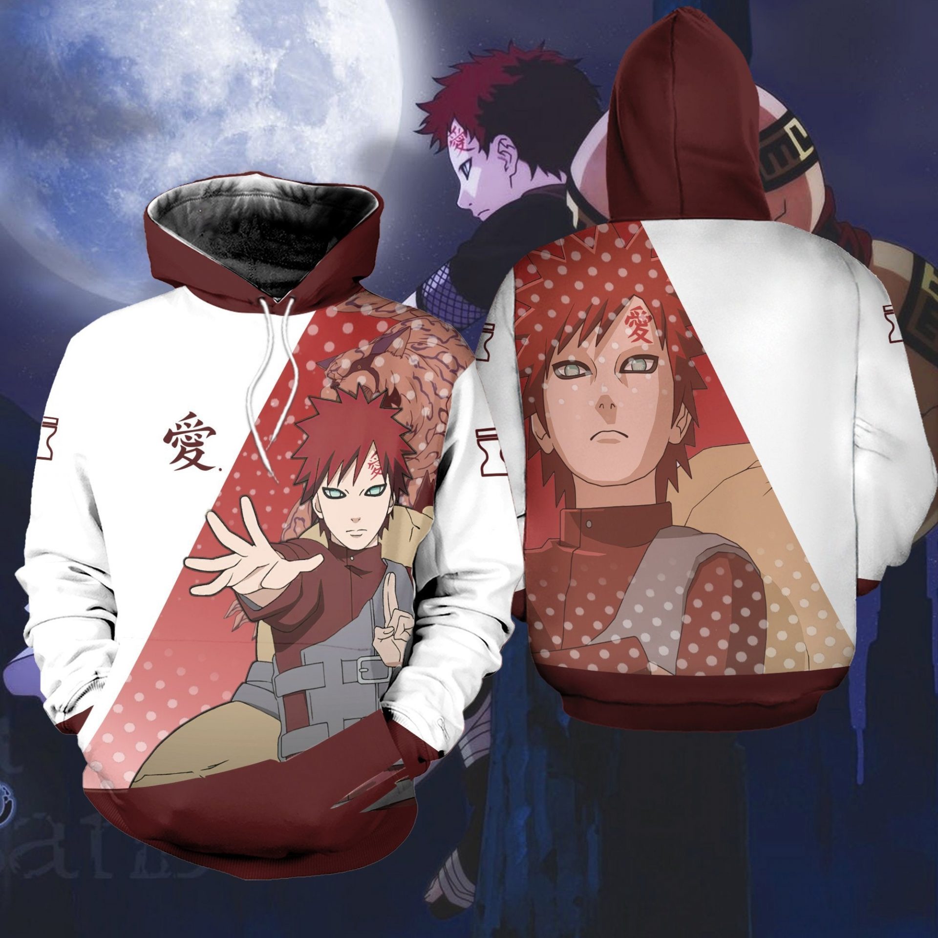 NARUTO Gaara Pullover Hoodie V3