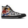 ONE PIECE Monkey D Luffy High Top Shoes Manga Style