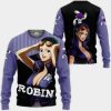 ONE PIECE Nico Robin Purple Sweatshirt