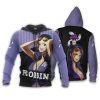 ONE PIECE Nico Robin Purple Zip Up Hoodie