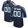 Tennessee Titans Nike Navy Custom NFL Game Jersey