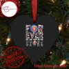 AFL Brisbane Lions Signatures Heart Shaped Ornament