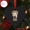 AFL Collingwood Magpies We Are Champions Heart Shaped Ornament
