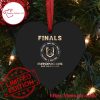 NRL Brisbane Broncos Finals Heart Shaped Ornament