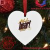 NRL Brisbane Broncos Heart Shaped Ornament