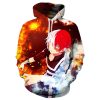MY HERO ACADEMIA Shoto Todoroki Brown Pullover Hoodie