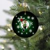 NBA Boston Celtics Merry Christmas Round Ornament