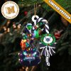 NBA Charlotte Hornets Custom Name Grinch Candy Cane Custom Shaped Ornament