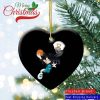 NBA Charlotte Hornets Mickey Heart Shaped Ornament