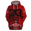 NBA Chicago Bulls Michael Jordan Red Pullover Hoodie