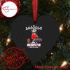 NBA Houston Rockets Damn Right Heart Shaped Ornament