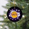 NBA Los Angeles Lakers Merry Christmas Round Ornament
