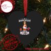 NBA Miami Heat Damn Right Heart Shaped Ornament