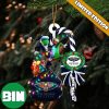 NBA New Orleans Pelicans Custom Name Grinch Candy Cane Custom Shaped Ornament