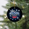 NBA New Orleans Pelicans Merry Christmas Round Ornament