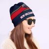 NBA New Orleans Pelicans Navy Red Beanie