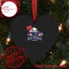 NBA New Orleans Pelicans Snoopy Dog Driving Car Heart Shaped Ornament