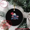 NBA New Orleans Pelicans Snoopy Dog Driving Car Round Ornament
