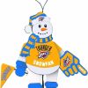 NBA Oklahoma City Thunder Cheering Snowman Custom Shaped Ornament