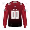 NFL Atlanta Falcons Custom Name Number Red Alternate Jersey Sweatshirt