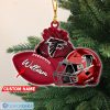 NFL Atlanta Falcons Custom Name Rugby Ball Helmet Custom Shaped Ornament