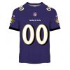 NFL Baltimore Ravens Custom Name Number Purple Home Jersey T-Shirt