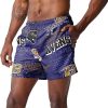 NFL Baltimore Ravens Logo Rush Men Beach Shorts