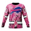 NFL Buffalo Bills Custom Name Number Pink Breast Cancer Sweatshirt