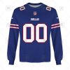 NFL Buffalo Bills Custom Name Number Royal Home Jersey Sweatshirt
