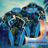 NFL Carolina Panthers Custom Name Flower Summer Tropical Hawaiian Shirt