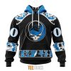 NFL Carolina Panthers Custom Name Number Grateful Dead Pullover Hoodie