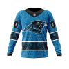 NFL Carolina Panthers Custom Name Number Native With Samoa Culture Sweatshirt