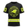 NFL Carolina Panthers Custom Name Number Special FireFighter Uniform T-Shirt